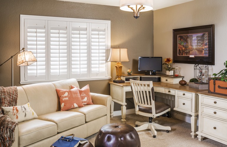 Home Office Plantation Shutters In Salt Lake City